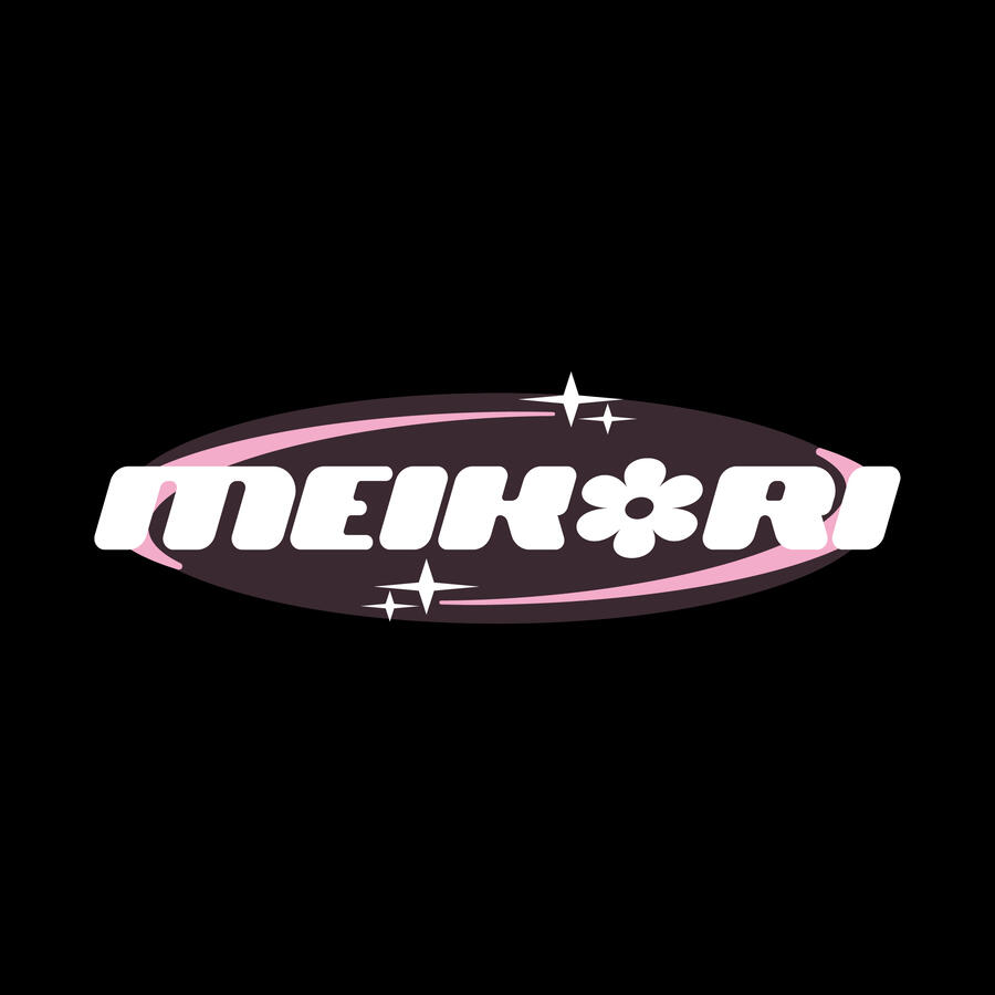 @meikori • SIMPLE LOGO (Black BG)